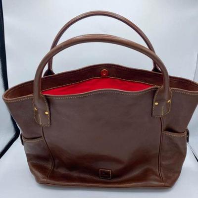 Dark Brown Dooney & Bourke Leather Handbag