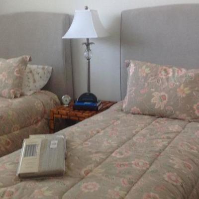 Pair of twin beds, like new, $275