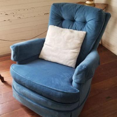 Blue Swivel Chair $75