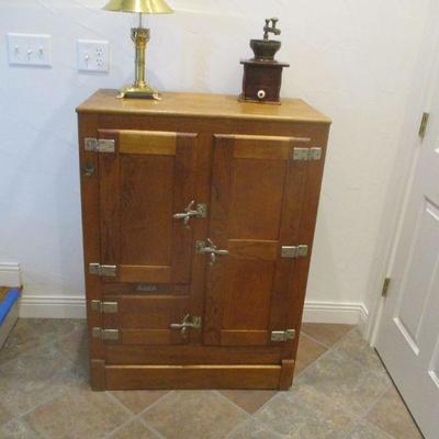 oak ice box