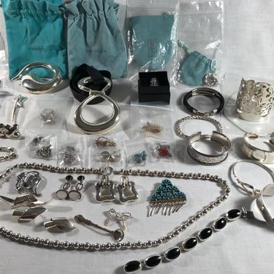 Sterling jewelry
The Elsa Perretti  black belt with silver buckle is $490; The second Elsa Perretti  buckle is $290.
Paloma Picasso star...