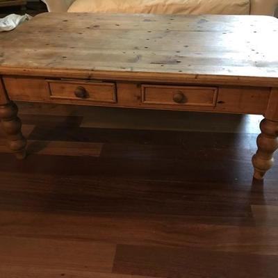 pine coffee table $85
48 X 28 X 18