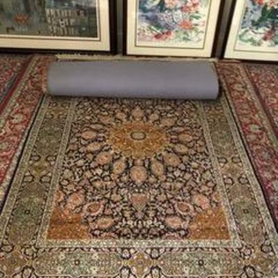 Indian Kashmir rug $895
silk 4 X 5'9