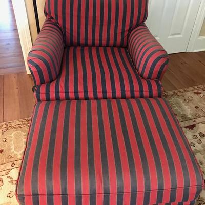 O. Henry House upholstered chair and ottoman $295
chair 34 X 34 X 31 1/2