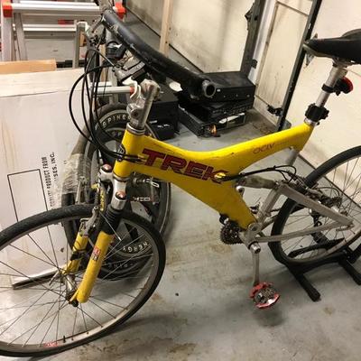 Trek bike $200
with 2 extra wheels