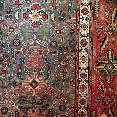 Persian Tabriz rug $6,800
9'11" X 15'3"
wool
fair worn condition