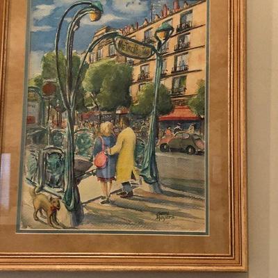 https://www.ebay.com/itm/114294953774	Pr2082: Gene Meyers Original Watercolor Artwork Framed Estate Sale Local Pickup 	Auction
