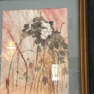 https://www.ebay.com/itm/124253170900: Gene Meyers Original Watercolor Artwork Framed Estate Sale Local Pickup 	Auction
