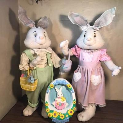 Empire Easter Blow Mold and Bunnies