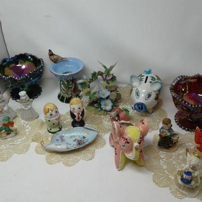 Fenton Glass, Vintage Angels, Birds Lot