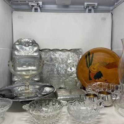 Glass Hurricane Plus Other Decor
