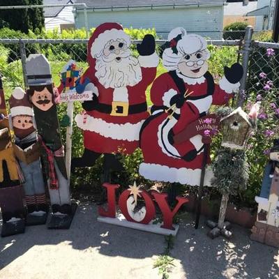 Christmas Wooden Yard Art