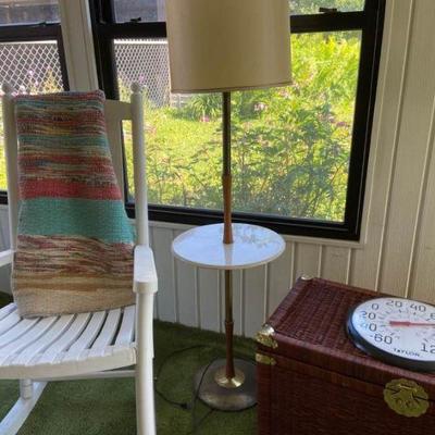 Plastic Rocker, Wicker Chest Plus