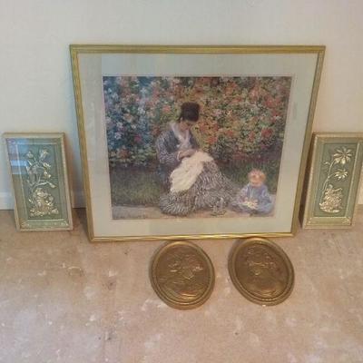 Beautiful Mother and Child Framed Art Lot