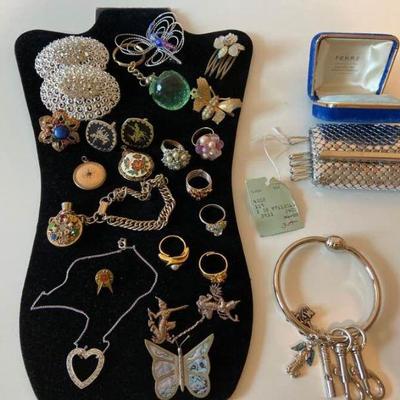 Three Sterling Silver Pieces Plus More