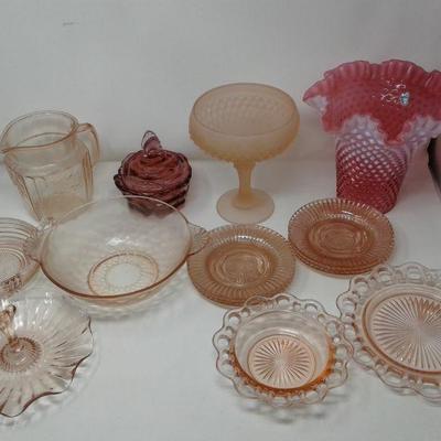 Collectable Pink Glass, Vintage Rose, and Fenton