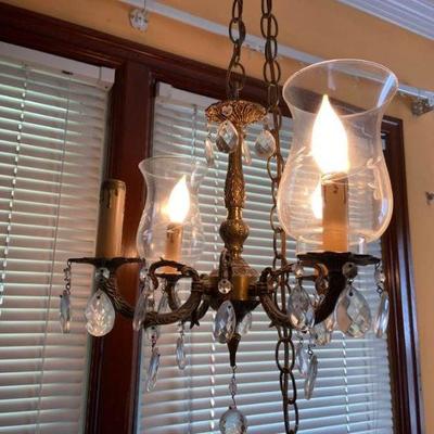 Brass Look Chandelier