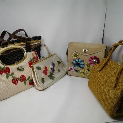 Vintage Retro Womans Purse Lot