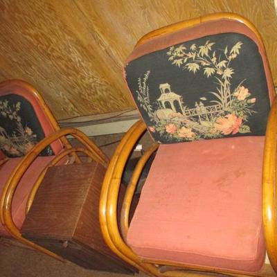 Vintage Rattan Patio Suite Indoor or Outdoor  