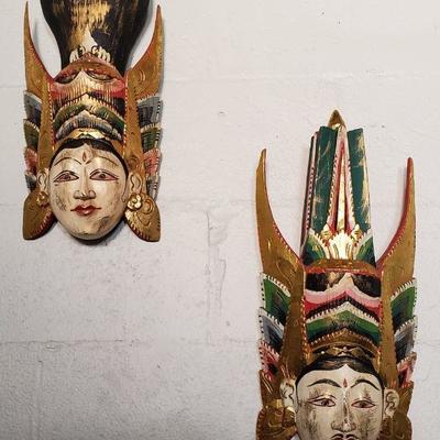 Handpainted Wood Masks