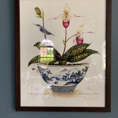 FRAMED ORCHID PICTURE 19'X23