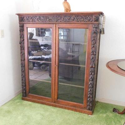Antique Bookcase 48 w x 53.5 tall 13 d 