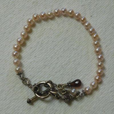 Sterling Pearl Bracelet