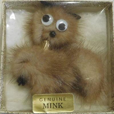 Mink Brooch