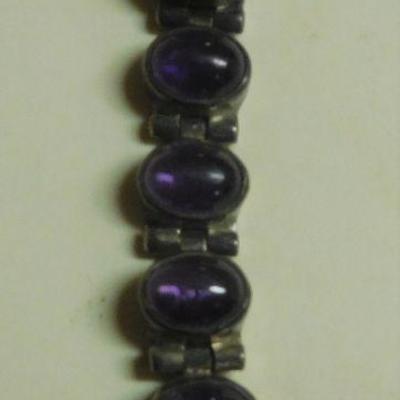 Sterling Amethyst Bracelet