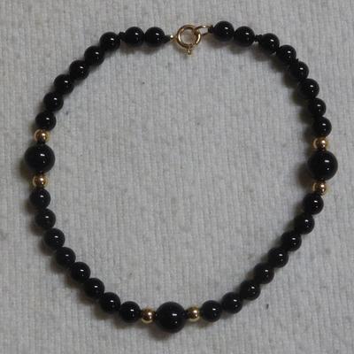 14 k Onyx Bracelet