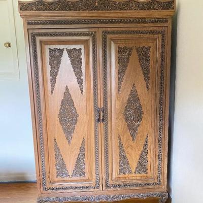 Hand carved Wardrobe