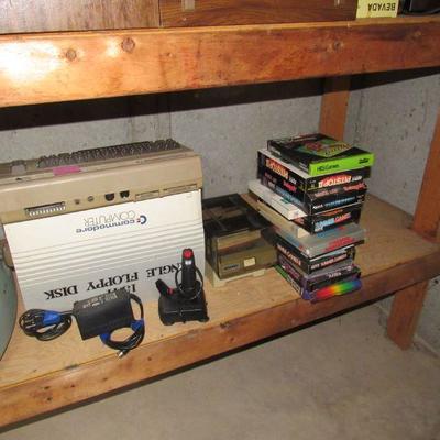 Commodore computer with games