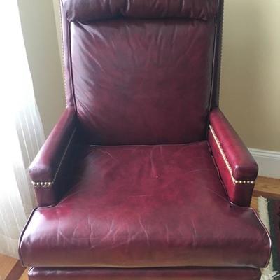 $695. Office Chair, Leather swivel, rocking