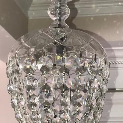 $150.00  each Crystal pendant lights 2 available