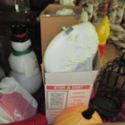 Tons OF Vintage Holiday Large Ornaments 