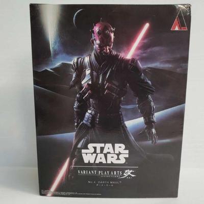 2011	

Star Wars Variant Play Arts Action Figure No. 4 Darth Maul
Factory Sealed.