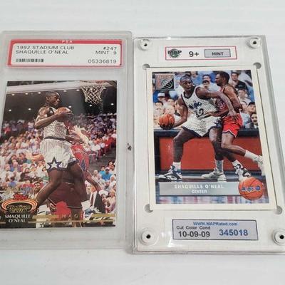 2346	

2 1992-93 Shaquille O'Neal Rookie Basketball Cards Graded
2 1992-93 Shaquille O'Neal Rookie Basketball Cards Graded