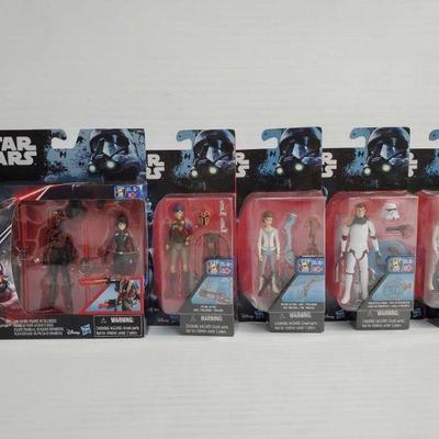 2121	

5 Star Wars Action Figures- Factory Sealed
Characters Include Seventh Sister Inquisitor, Darth Maul, Sabine Wren, Princess Leia...