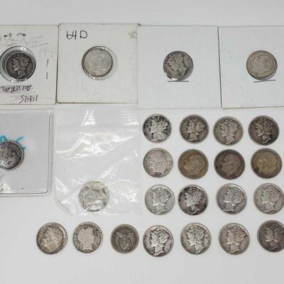 1062	

31 Pre 1964 Dimes, Includes 20 Liberty Dimes, 9 Dimes
31 Pre 1964 Dimes, Includes 20 Liberty Dimes, 9 Dimes