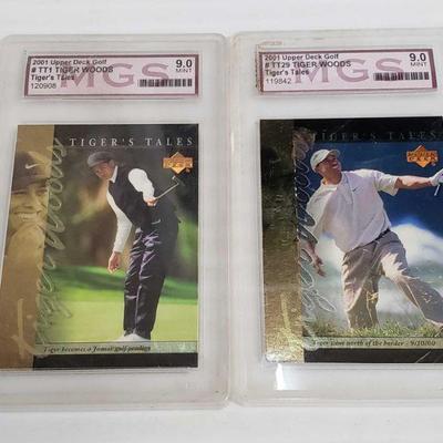 2372	

2 2001 Tiger Woods Trading Cards Graded
2 2001 Tiger Woods Trading Cards Graded