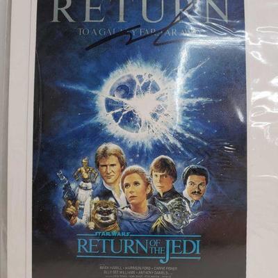 2165	

Movie Poster Signed By George Lucas - Has COA
Measures Approx 8