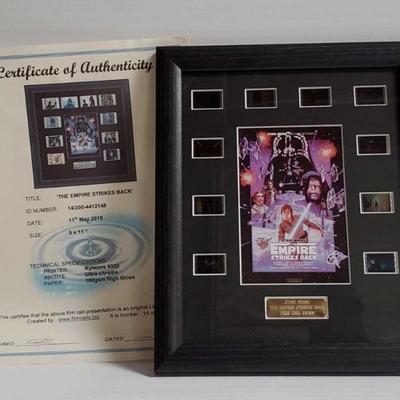 2155	

2015 Star Wars The Empire Strikes Back Film Cell 14/200- With COA
Size- 9×11