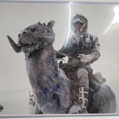 2191	

Han Solo Riding Tauntaun Signed By Harrison Ford
Measures Approx 16