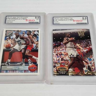2345	

2 1992-93 Shaquille O'Neal Rookie and Future Force Basketball Cards Graded
2 1992-93 Shaquille O'Neal Rookie and Future Force...