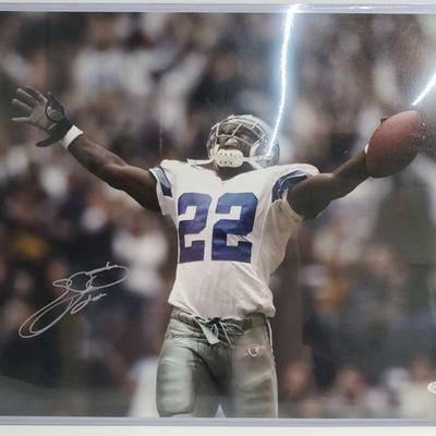 2311	

Photograph Signed By Emmit Smith
Measures Approx 16x20 JSA Authenticated W941497