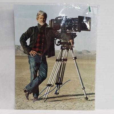 2173	

Photograph Signed By George Lucas- Has COA
Measures 11