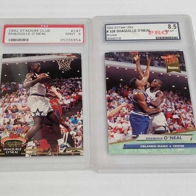 2343	

2 1992-93 Shaquille O'Neal Rookie Cards Graded
2 1992-93 Shaquille O'Neal Rookie Cards Graded