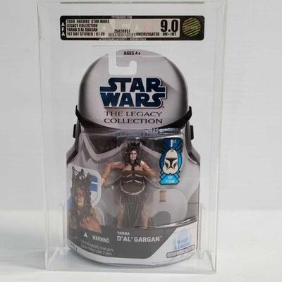 2061	

Graded 2008 Hasbro Star Wars Legacy Collection Yarna D' AL' Gargan
New In Box, AFA 9.0 NM+/MT