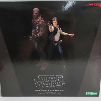 2012	

Star Wars Han Solo & Chewbacca A New Hope 1/10 Scale Pre-Painted Model Kit