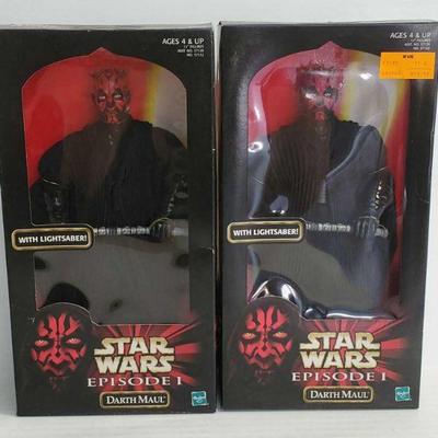 2083	

2 1998 Star Wars Episode 1 Darth Maul Figurines - Factory Sealed
Factory Sealed, 12